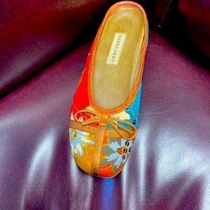 Slide in Slipper.  Flat shoe.